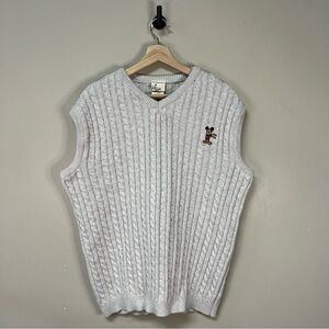 Vtg Mickey Mouse Knit Vest